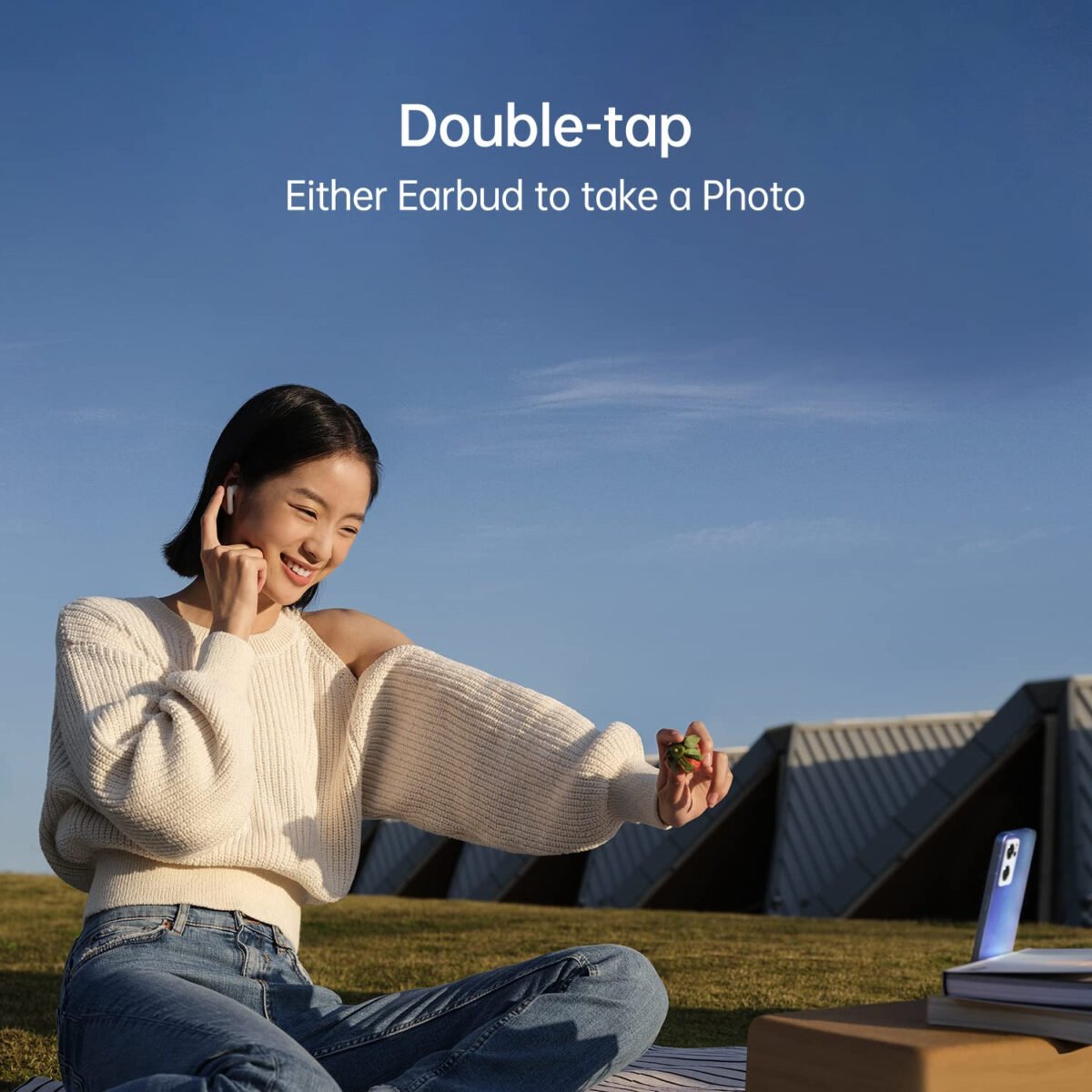 OPPO Enco Air 2 Bluetooth Truly Wireless in Ear Earbuds with Mic - White