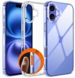 iPhone 16 Back Case Cover | Ultra Hybrid Transparent Camera and Drop Protection Back Case Cover (Transparent)