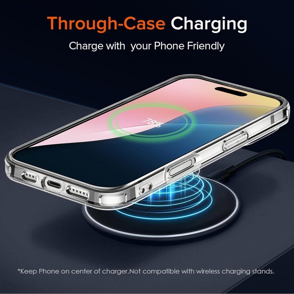 iPhone 16 Plus Premium Transparent Hybrid Soft Slim Dust Proof Back Case Cover with Camera Protection (Transparent)