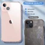 Ultra Hybrid Camera and Drop Protection Back Cover Case for iPhone 13 (TPU + Polycarbonate | Crystal Transparent)