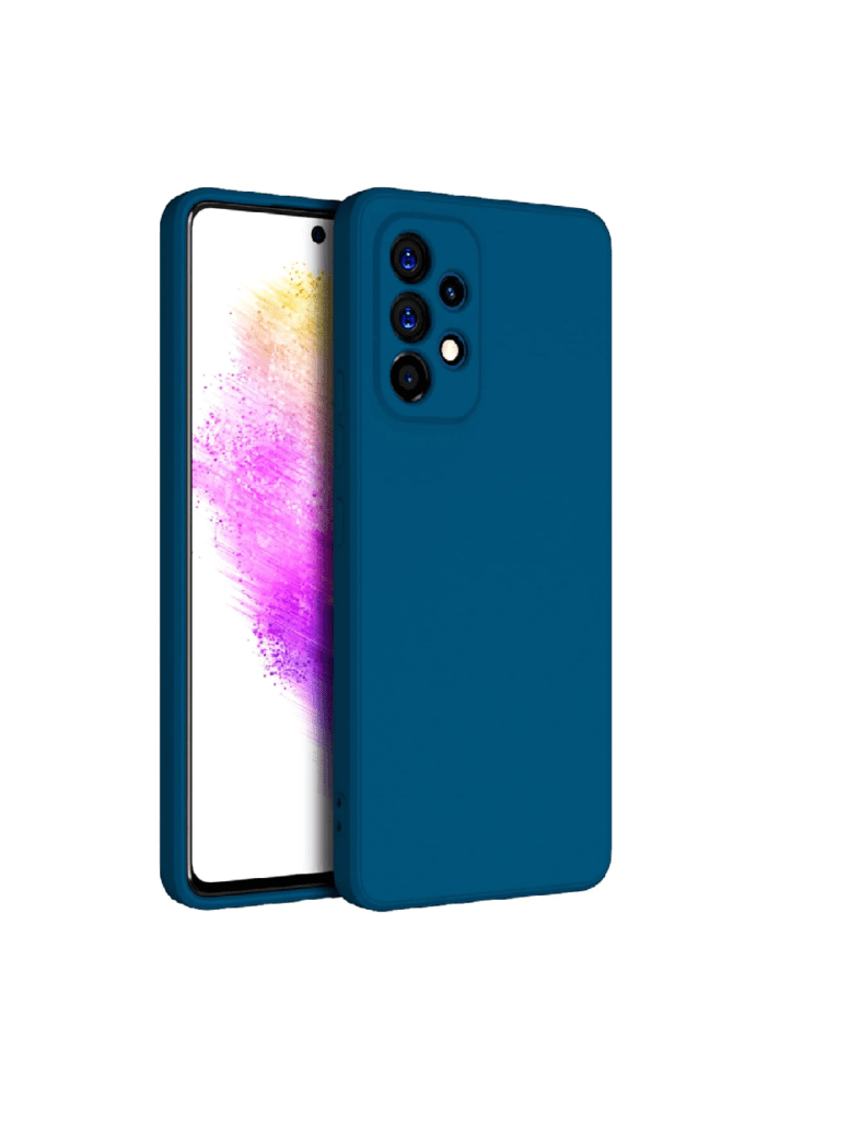 Back Cover for Samsung Galaxy A53 (5G), Slim Silicone with Soft Lining Shockproof Flexible Full Body Bumper Case (Blue)