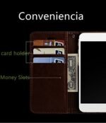 Oppo A12s Vintage Series Leather Wallet Flip Case Kick Stand with Magnetic Closure Flip Cover for Oppo A12s (Coffee Brown)