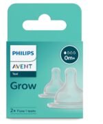 Philips Avent Grow Bottle 0M+ Flow Teat-Pack of 2 (SCY095/01)