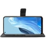 Flip Cover for Oppo F21 Pro 4G | Premium Leather Finish | Inbuilt Pockets & Stand | Flip Case for Oppo F21 Pro 4G (Black)