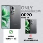 Shock Proof Flip Cover Back Case Cover for Oppo Reno 11 5G (Flexible | Leather Finish | Card Pockets Wallet & Stand | Blue)