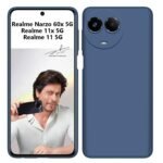 Back Cover for Realme 11/ 11X/ Narzo 60X/ C67 5G | Camera Bump Protection| Matte Soft Silicon Flexible | Shock Proof Rubberised Back Cover for Realme 11/11X 5G/Narzo 6