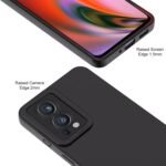 Oneplus Nord 2 5G Back Cover Soft Matte Liquid Silicone TPU | Camera Protection | Shockproof Slim Back Case for Oneplus Nord 2 5G (Black)
