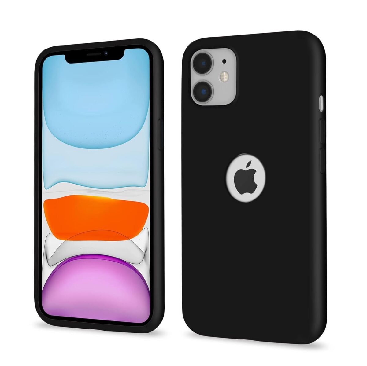 Silicone Back Cover Case for iPhone 11 Stylish, Shockproof, and Ultra-Slim with Comfortable Grip