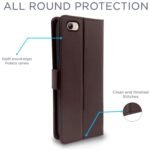Vivo Y71 Flip Case Leather Finish | Inside TPU with Card Pockets | Wallet Stand and Shock Proof | Magnetic Closing | Complete Protection Flip Cover for Vivo Y71 (Coffee)