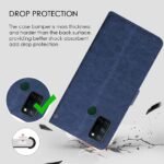 Flip Cover for Realme 7i / Realme C17 | Premium Leather Finish | Inbuilt Pockets & Stand | Flip Case for Realme 7i / Realme C17 (Blue)