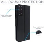 Mi Redmi Note 11 Pro/Pro Plus 5G Flip Cover | PU Leather Finish | 360 Protection | Wallet & Stand | Strong Magnetic Flip Case for Mi Redmi Note 11 Pro/Pro Plus 5G (Black)