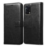 Flip Cover for Oppo F19s | Premium Leather Finish | Inbuilt Pockets & Stand | Flip Case for Oppo F19s (Black)