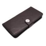 Oppo Reno 8T 5G Flip Cover Leather Finish | Inside TPU with Card Pockets | Wallet Stand and Shock Proof | Complete Protection Button Flip Case (Coffee)