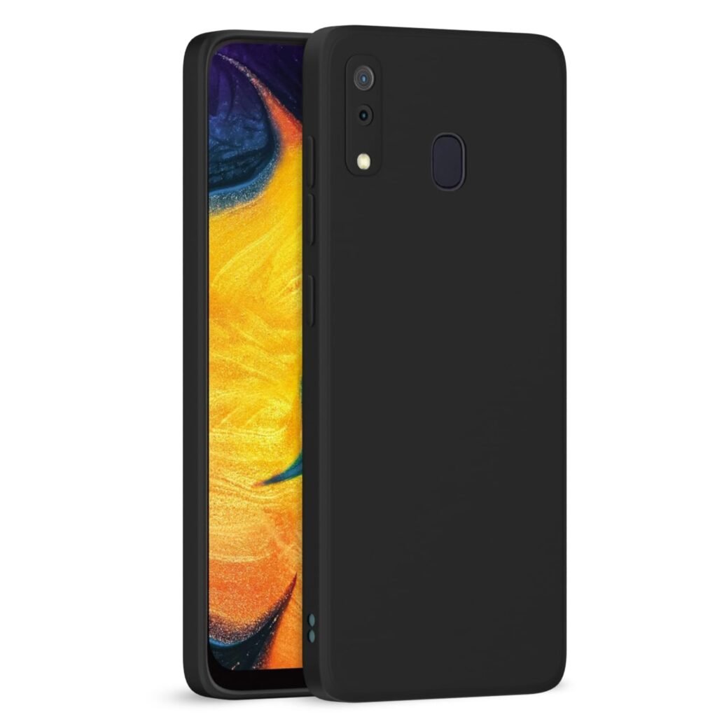 Samsung Galaxy A20 / A30 / M10s Back Cover Soft Matte Liquid Silicone TPU | Camera Protection | Shockproof Slim Back Case for Samsung Galaxy A20 / A30 / M10s (Black)