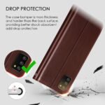 Shock Proof Flip Cover Back Case Cover for Oppo Reno 7 5G (Flexible | Leather Finish | Card Pockets Wallet & Stand | Chestnut Brown)