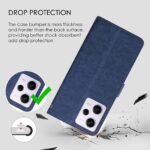 Flip Cover for Redmi Note 12 Pro Plus 5G | Premium Leather Finish | Inbuilt Pockets & Stand | Flip Case for Redmi Note 12 Pro Plus 5G (Blue)