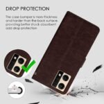 Flip Cover for Oppo F21 Pro 4G | Premium Leather Finish | Inbuilt Pockets & Stand | Flip Case for Oppo F21 Pro 4G (Coffee)