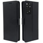 Mi Redmi Note 11 / Note 11s Flip Cover | PU Leather Finish | 360 Protection | Wallet & Stand | Strong Magnetic Flip Case for Mi Redmi Note 11 / Note 11s (Black)