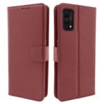Realme 7 Pro Flip Case Leather Finish | Inside TPU with Card Pockets | Wallet Stand and Shock Proof | Magnetic Closing | Complete Protection Flip Cover for Realme 7 Pro (Brown)