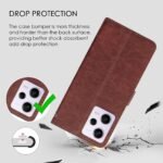 Flip Cover for Redmi Note 12 Pro Plus 5G | Premium Leather Finish | Inbuilt Pockets & Stand | Flip Case for Redmi Note 12 Pro Plus 5G (Brown)
