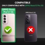 Flip Back Case for Oppo Reno 12 Pro 5G | Genuine Leather Finish | Designer Button | Inbuilt Pockets & Stand | Flip Cover Back Case for Oppo Reno 12 Pro 5G (Black)