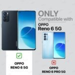 Shock Proof Flip Cover Back Case Cover for Oppo Reno 6 5G (Flexible | Leather Finish | Card Pockets Wallet & Stand | Blue)