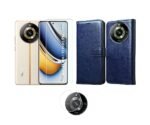 3 in 1 Combo Pack for Realme 11 Pro 5G – Flip Blue (Back Cover + Camera Lens Protector + Tempered Glass)
