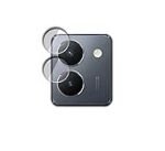 Combo for Vivo Y36 4G: Premium Leather Flip Case (Brown)+ Tempered Glass + Camera Lens Guard