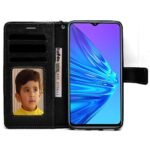 Flip Cover for Realme 5 / Realme 5s / Realme 5i / Narzo 10 | Premium Leather Finish | Inbuilt Pockets & Stand | Flip Case for Realme 5 / Realme 5s / Realme 5i / Narzo 10 (Black)