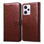 Flip Cover for Redmi Note 12 Pro Plus 5G | Premium Leather Finish | Inbuilt Pockets & Stand | Flip Case for Redmi Note 12 Pro Plus 5G (Brown)