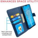 Oppo Realme 2/2 Pro/Realme U1 Flip Cover Magnetic Leather Wallet Case Shockproof TPU for Realme 2/2 Pro/Realme U1 (Blue)