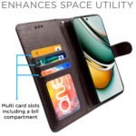 Realme 11 Pro / 11 Pro Plus 5G / Narzo 60 Pro 5G Flip Cover Leather Finish | Inside TPU with Card Pockets | Wallet Stand and Shock Proof | Complete Protection Flip Case (Coffee)