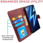 Realme 6 Pro Flip Case Leather Finish | Inside TPU with Card Pockets | Wallet Stand and Shock Proof | Magnetic Closing | Complete Protection Flip Cover for Realme 6 Pro (Brown)