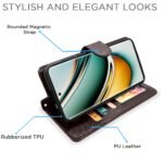 Realme 11 Pro / 11 Pro Plus 5G / Narzo 60 Pro 5G Flip Cover Leather Finish | Inside TPU with Card Pockets | Wallet Stand and Shock Proof | Complete Protection Flip Case (Coffee)