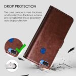Flip Cover for Realme 2 | Premium Leather Finish | Inbuilt Pockets & Stand | Flip Case for Realme 2 (Brown)