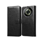 3 in 1 Combo Pack for Realme 11 Pro 5G – Flip Black (Back Cover + Camera Lens Protector + Tempered Glass)