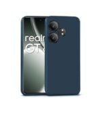 Realme GT 6T 5G | Full Camera Protection | Liquid Silicon Case | Flexible Bumper Case Silicone (Blue)