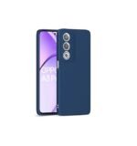 Back Cover Camera Protection Shockproof Soft Matte Silicone Back Case for Oppo A3 Pro 5G (Blue)