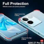 iQOO Z7 Pro/Vivo T2 Pro 5G | Raised Bumps for Camera & Screen Protection | Ultra Clear Soft Silicone Back Cover (Transparent)