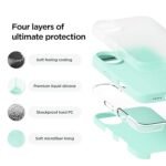iPhone 16 Case, Premium Liquid Silicone Case, Full Body Protective Cover, Shockproof (Aqua Sky)