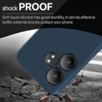 Realme GT 6T 5G | Full Camera Protection | Liquid Silicon Case | Flexible Bumper Case Silicone (Blue)