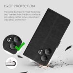 Flip Cover Back Case for Realme GT 6T 5G | Premium Leather Finish | Inbuilt Pockets & Stand | Flip Cover (Back)