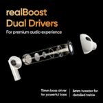 Realme Buds Air 5 Pro Truly Wireless in-Ear Earbuds with 50dB ANC, realBoost Dual Coaxial Drivers, 360° Spatial Audio Effect, LDAC HD Audio, Upto 40Hrs Battery with Fast Charging (Black)