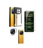3 in 1 Combo Pack for Realme Narzo 70 Turbo 5G –Eagle Case (Back Cover + Camera Lens Protector + Tempered Glass)