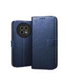 Realme Narzo N65 / Realme C65 (5G) Flip Cover | Leather Finish | Inside Pockets & Inbuilt Stand | Case Flipcover (Blue)