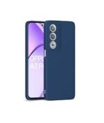 3 in 1 Combo Pack for Oppo A3 Pro 5G – Silicone Blue (Back Cover + Camera Lens Protector + Tempered Glass)