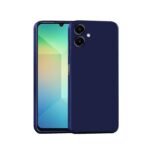 3 in 1 Combo Pack for Samsung Galaxy A06 – Silicone Blue (Back Cover + Camera Lens Protector + Tempered Glass)