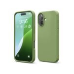 iPhone 16 Case, Premium Liquid Silicone Case, Full Body Protective Cover, Shockproof (Cedar Green)