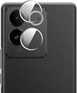 3 in 1 Combo Pack for iQOO Z7 Pro/Vivo T2 Pro 5G – Silicone Transparent (Back Cover + Camera Lens Protector + Tempered Glass)