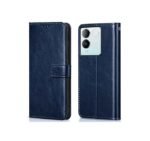 3 in 1 Combo Pack for iQOO Z7 Pro | Vivo T2 Pro 5G – Flip Blue (Back Cover + Camera Lens Protector + Tempered Glass)